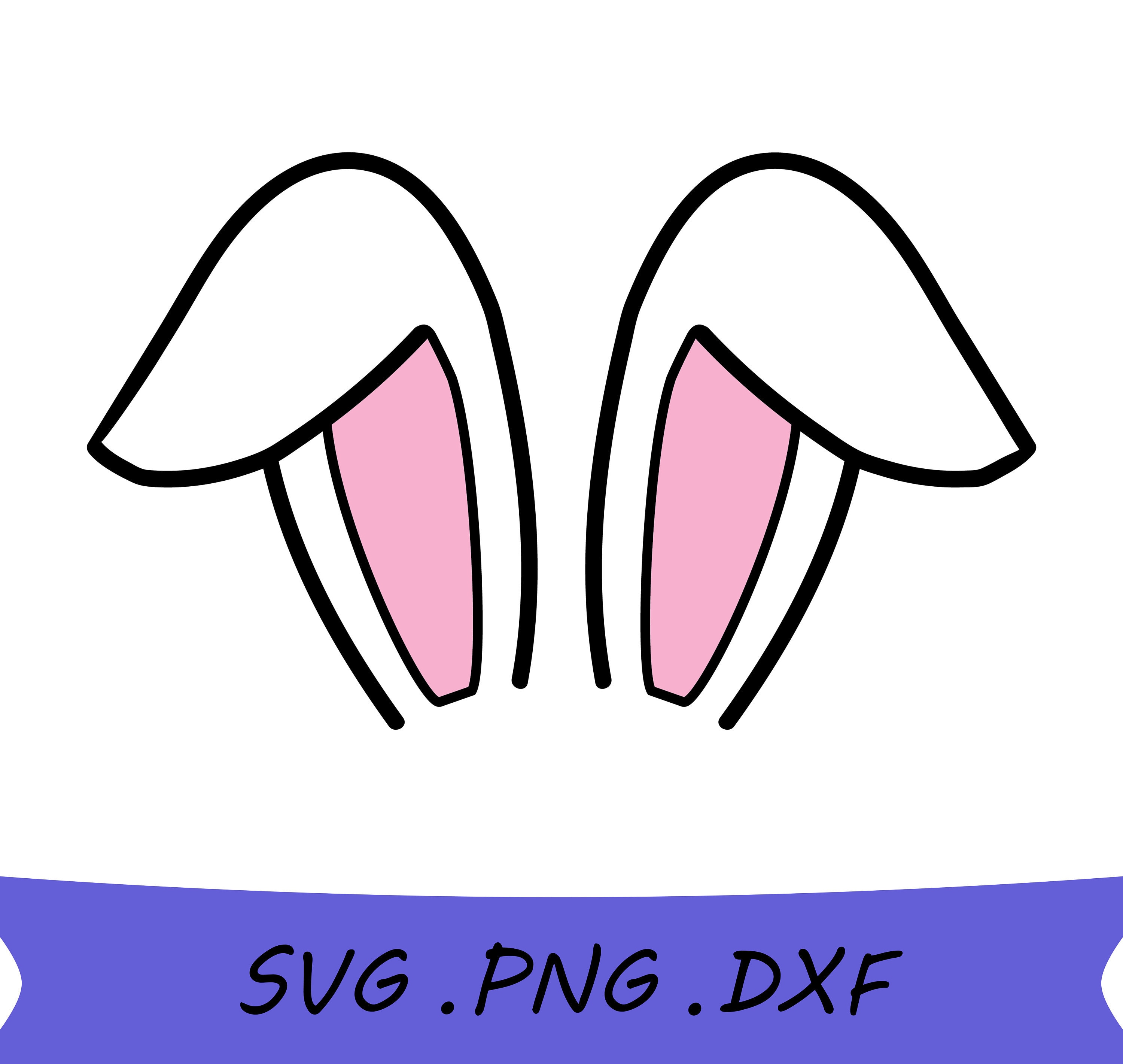 Floppy Bunny Ears SVG, Floppy Bunny Ears PNG, Floppy Bunny Ears DXF, Easter  Svg, Bunny Svg, Floppy Rabbit Ears Svg, Floppy Rabbit Ears Png