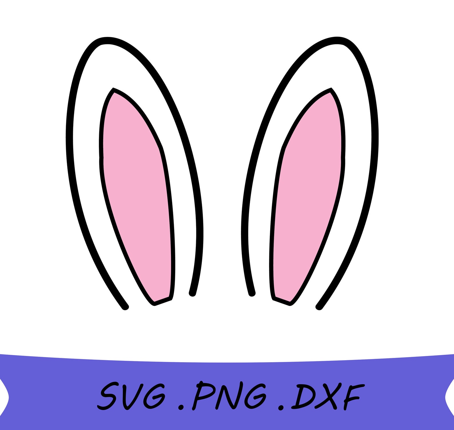 Bunny Ears SVG Rabbit Ears SVG Bunny Ears PNG Easter Bunny | Etsy Ireland