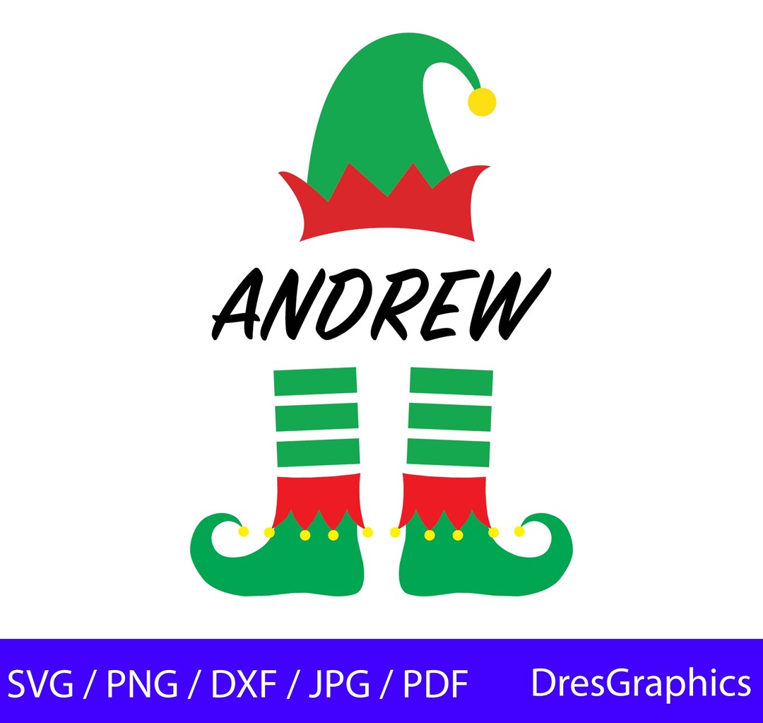 Elf SVG, Elf Instant Download, Elf Digital Download, Elf Split Name