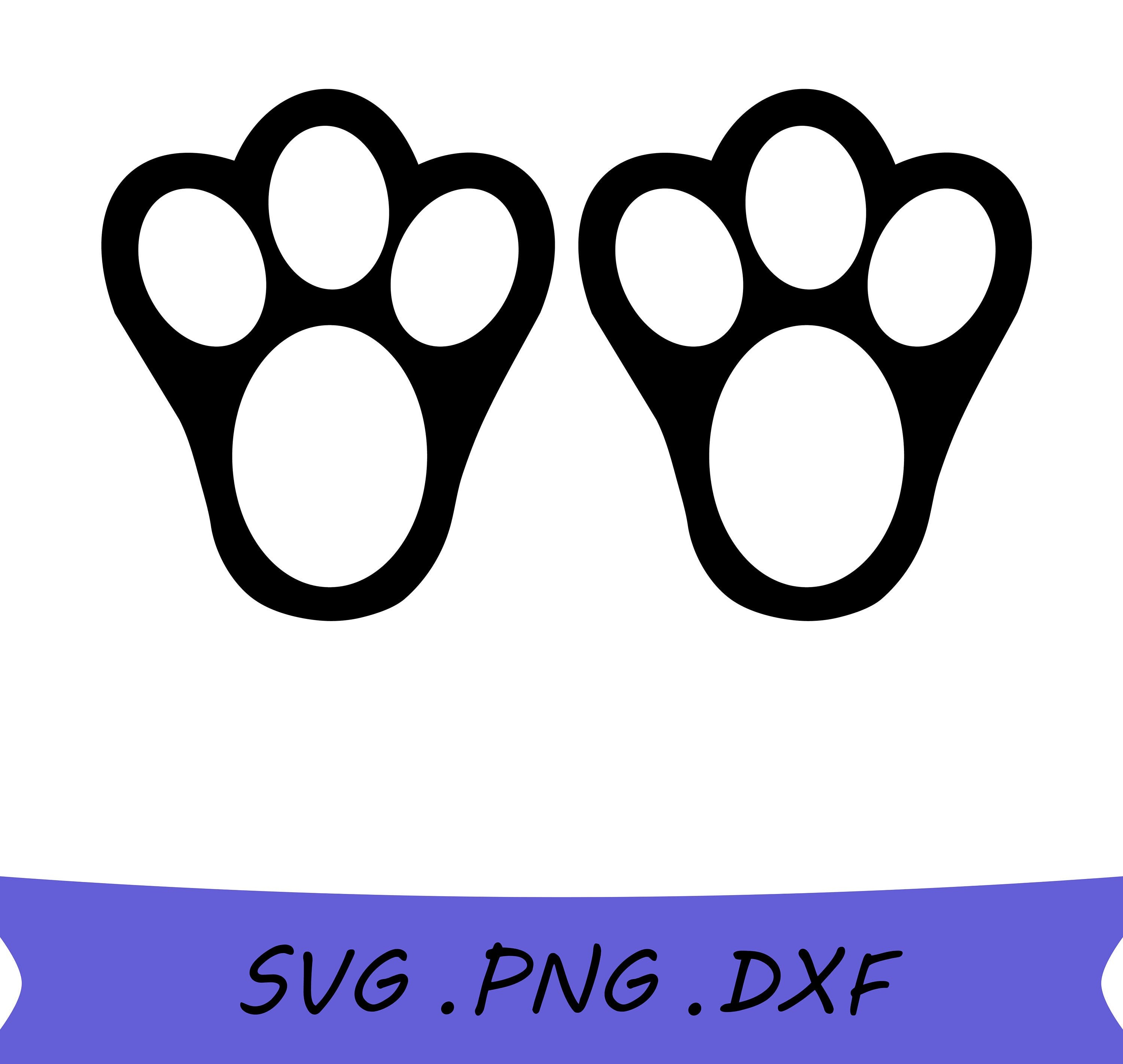 Rabbit Feet SVG Rabbit Feet PNG Rabbit Feet Silhouette SVG - Etsy UK