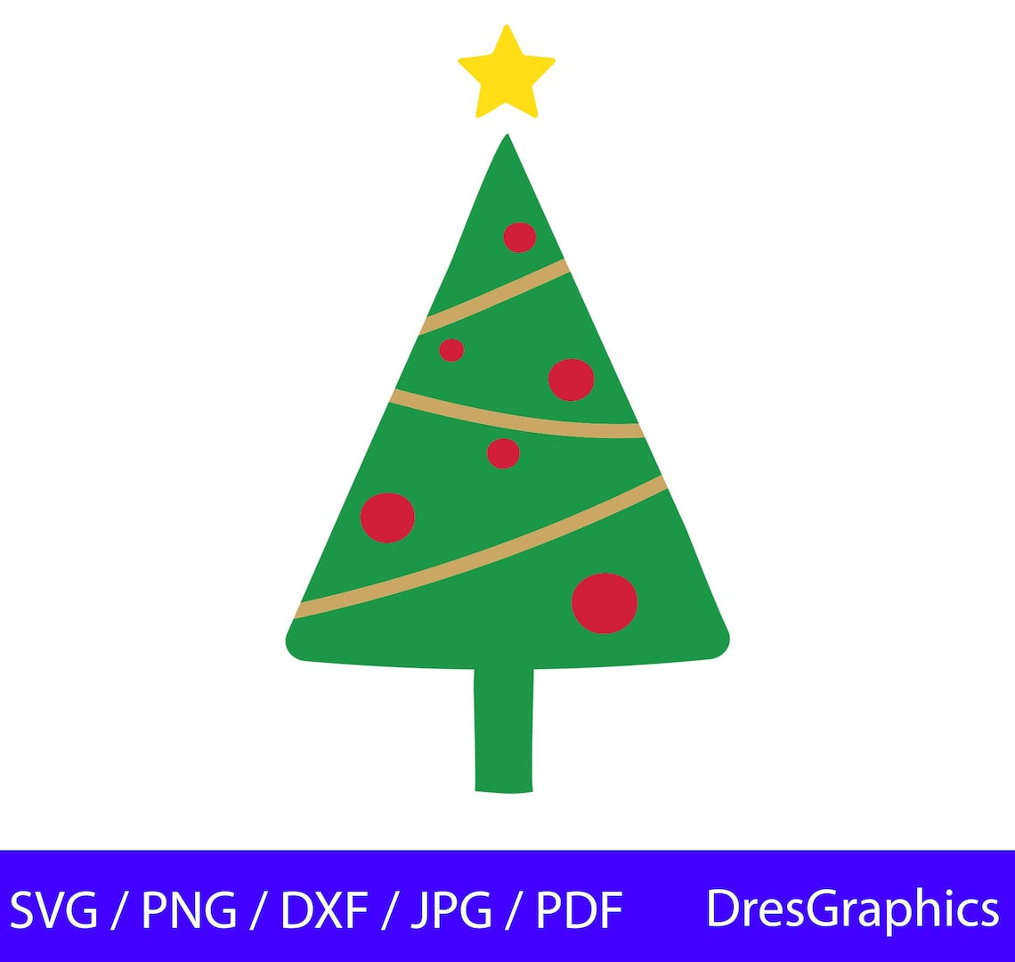 Christmas Tree SVG Tree Christmas SVG Holiday SVG (Instant Download) - Etsy