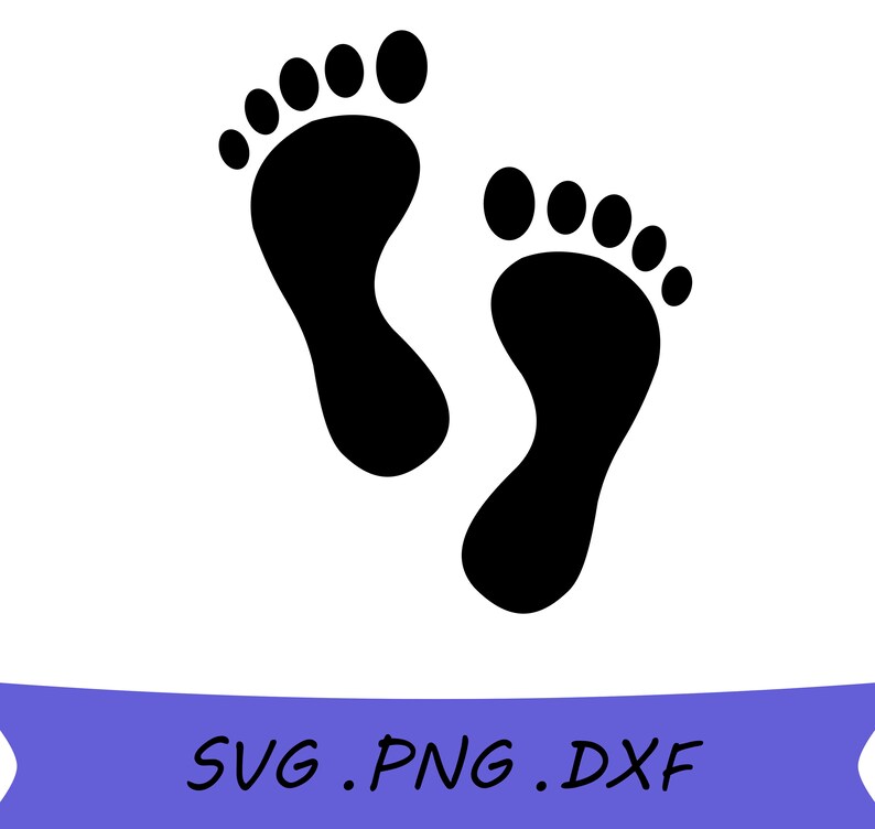 Free Free 291 Silhouette Baby Footprint Svg SVG PNG EPS DXF File