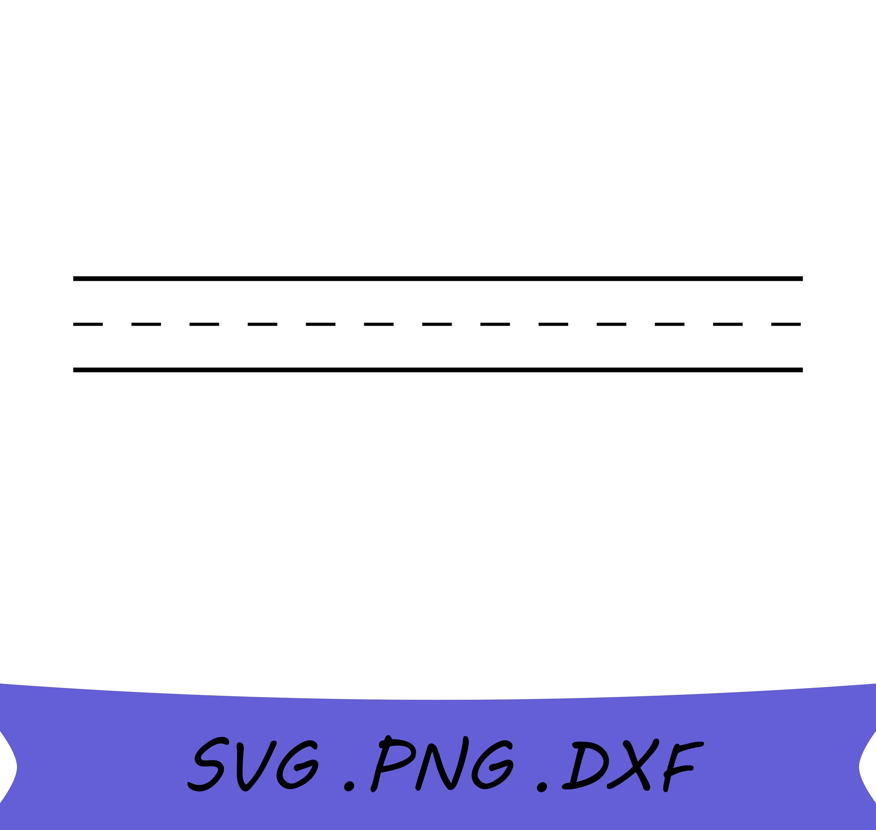 Notebook Paper Lines SVG Black Dotted Lines SVG School Svg Etsy