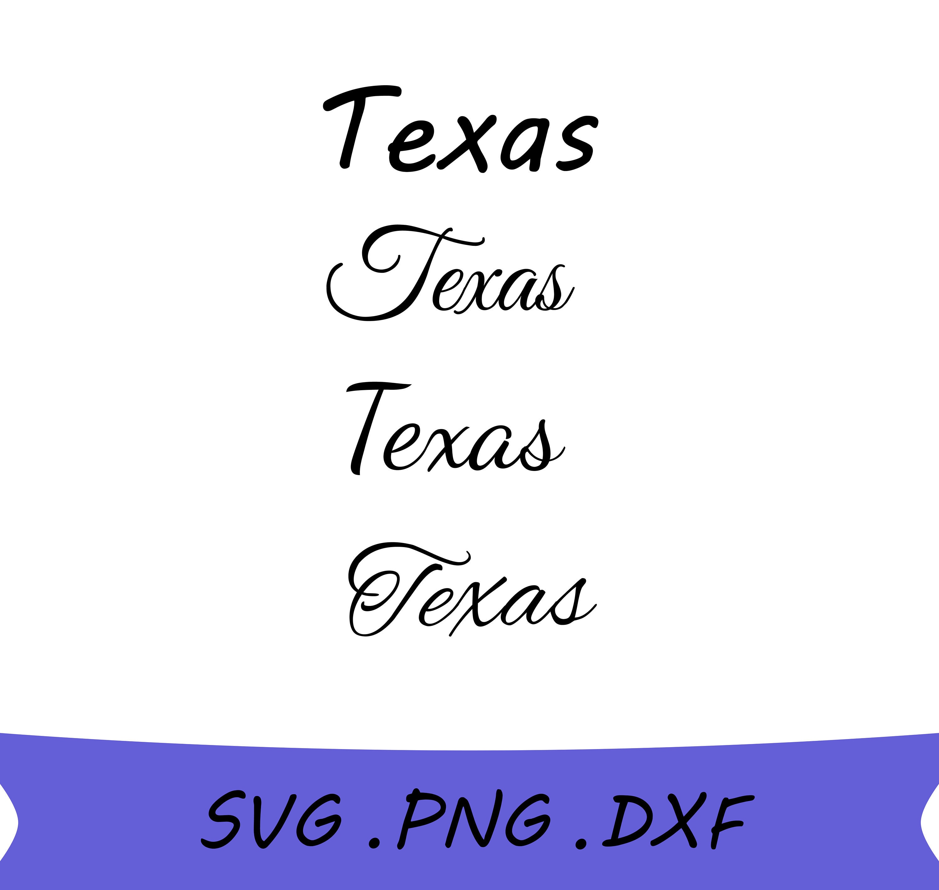 Texas Name Bundle SVG Texas SVG Texas Text SVG Texas Saying Etsy