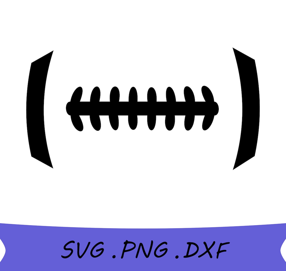 Football Laces SVG Football Laces Png Football Silhouette Etsy