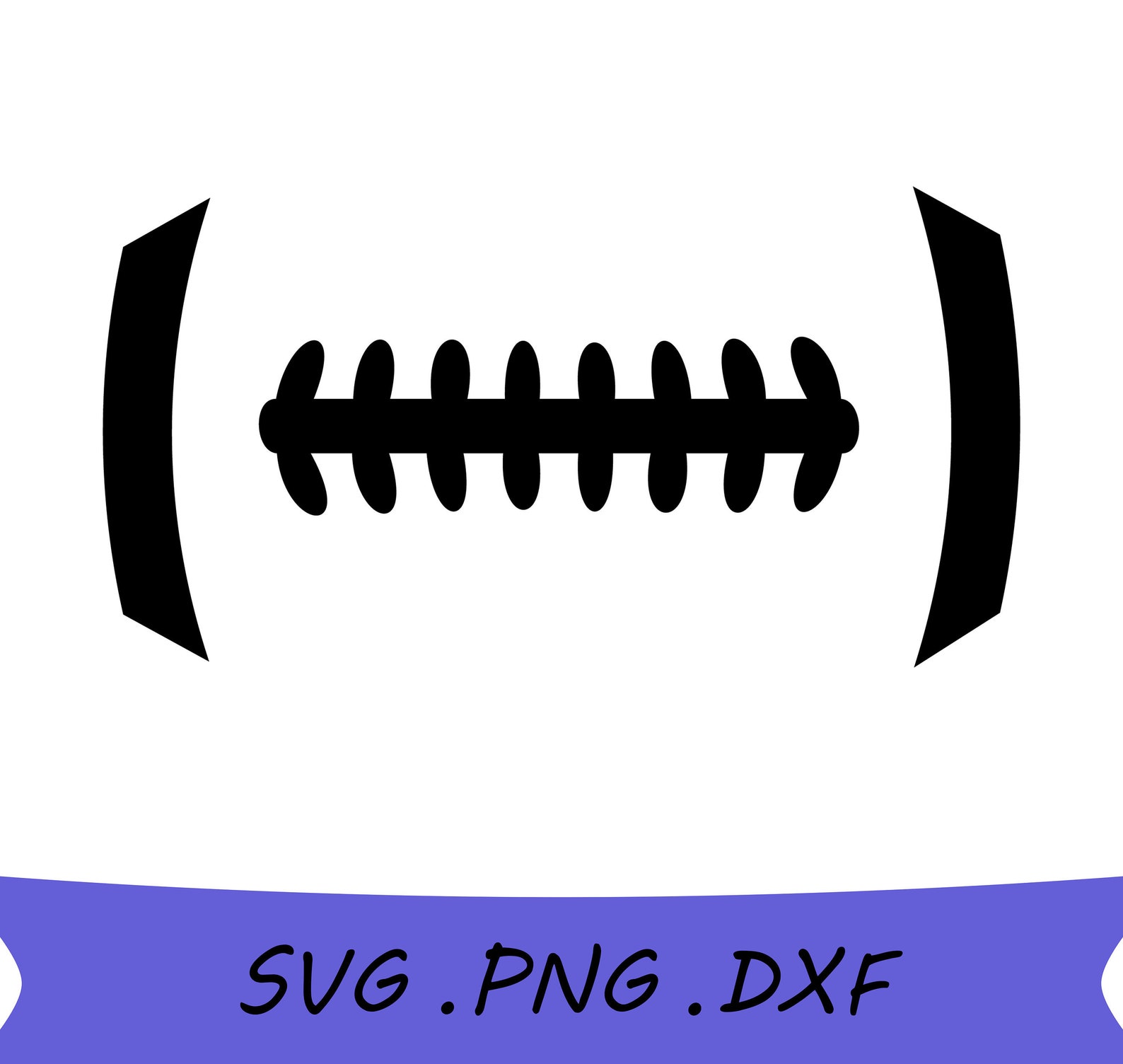 Football laces SVG Football Laces Png Football Silhouette Etsy