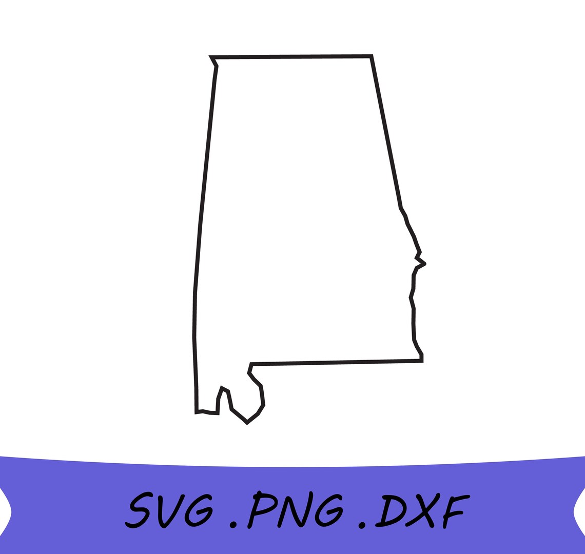 Alabama SVG Alabama State SVG Alabama State Outline SVG - Etsy