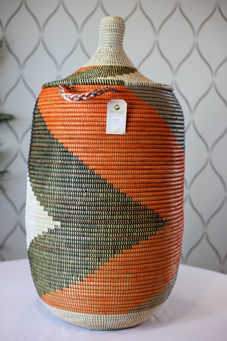 Senegal Jumbo Basket African Basket Laundry Hamper Wicker Etsy