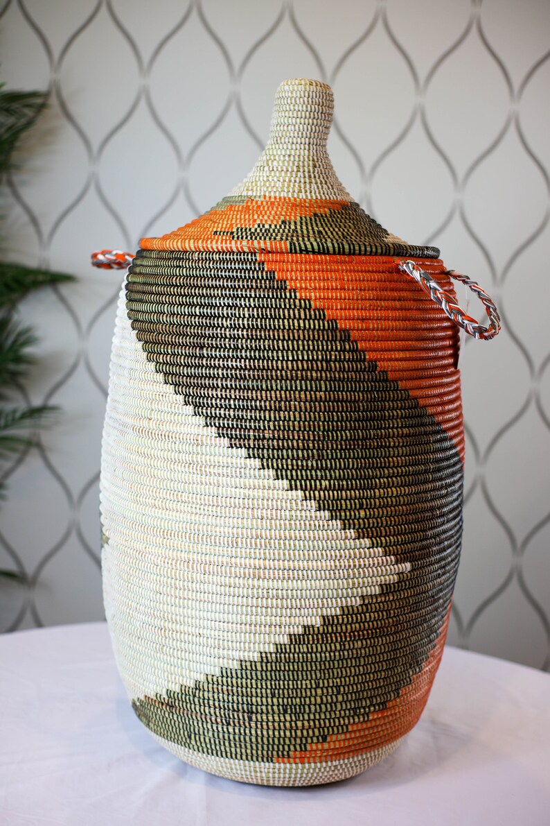 Senegal Jumbo Basket African Basket Laundry Hamper Wicker Etsy