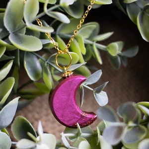 Half Moon Pendant -  Crescent Necklace - Add Celestial Charm and Elegance to Your Style with Moon Phase Jewelry