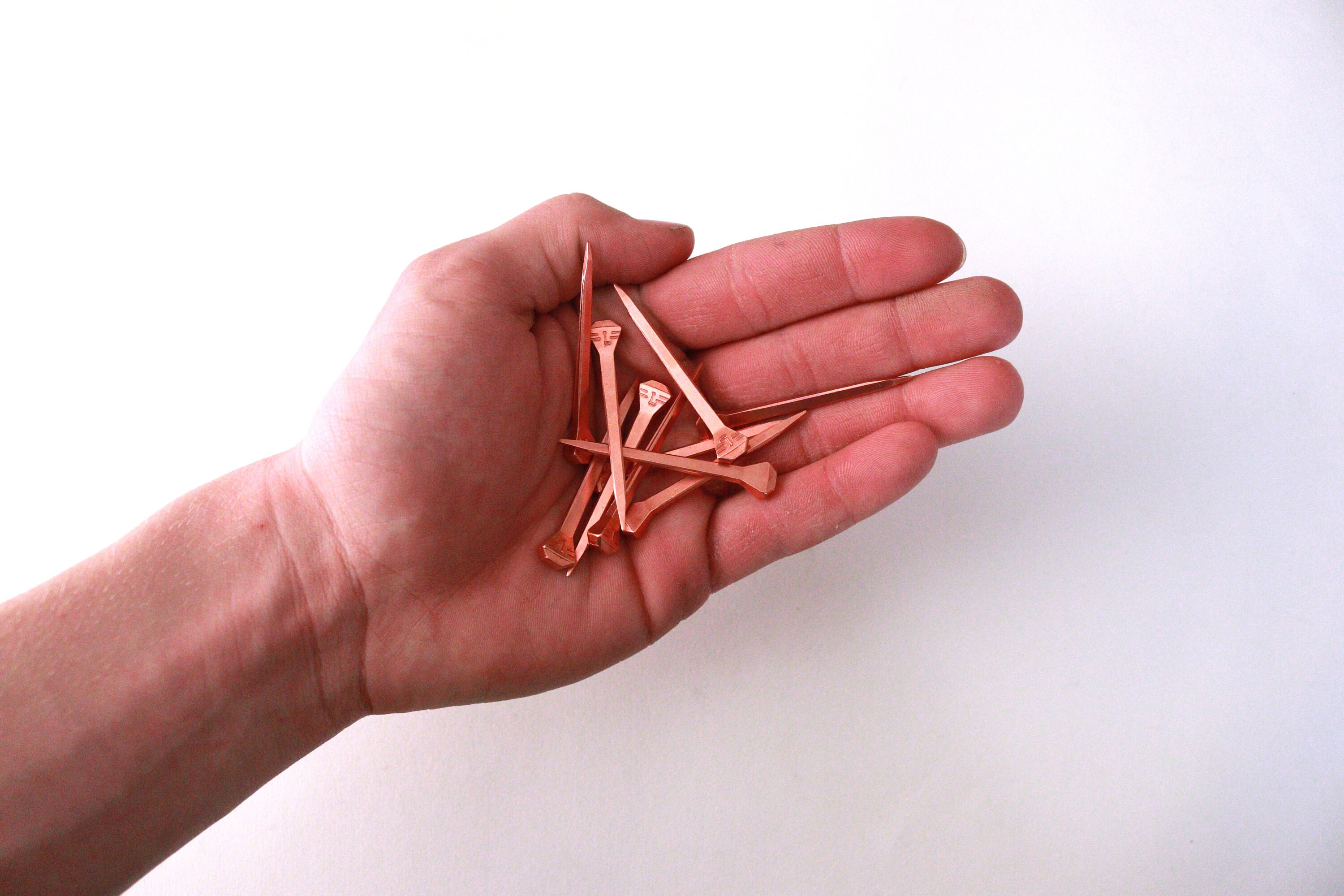 Copper Nails Copper Horseshoe Nail Decorative Nails Etsy