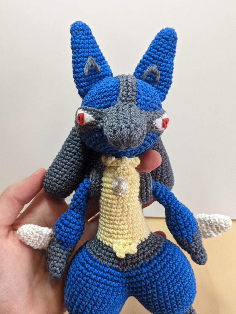 Lucario Pokemon Crochet Pattern Etsy