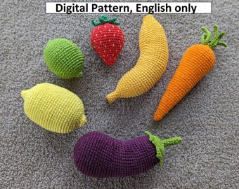 Fruit and Vegetables Crochet Pattern