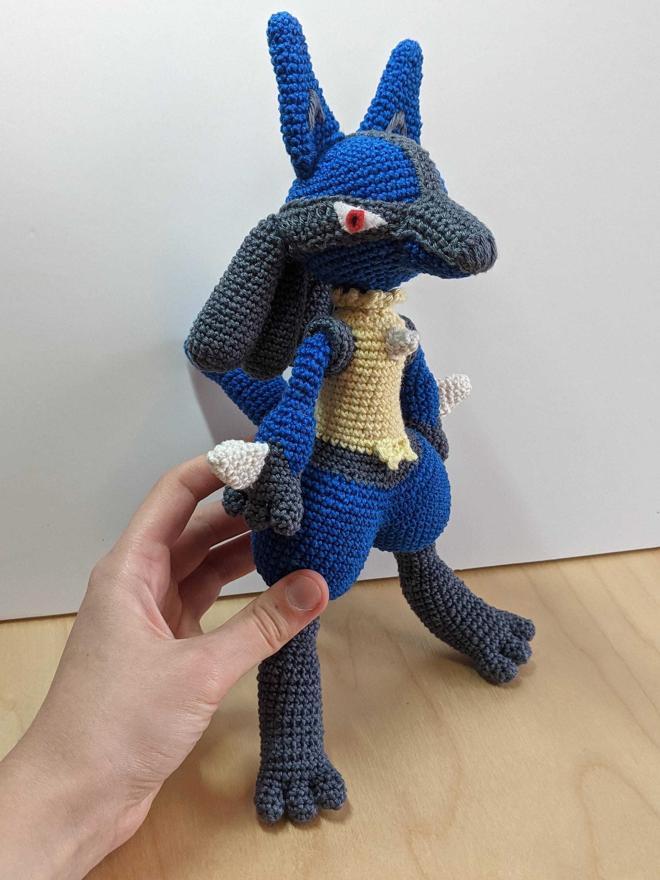 Shiny Lucario 8-bit Plush 