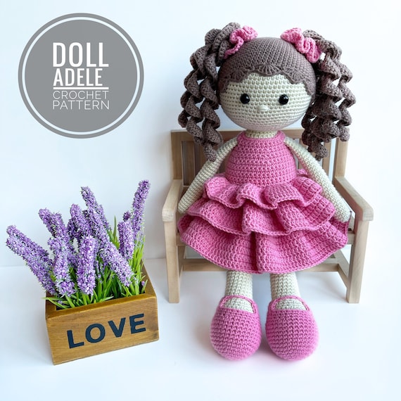 Amigurumi Crochet Doll Adele, Crochet Pattern, Crochet Doll