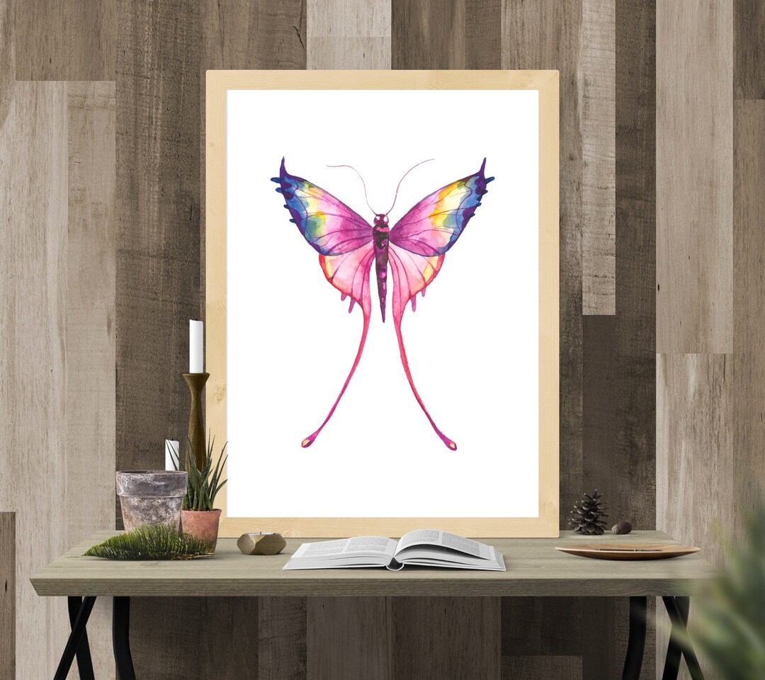 Butterfly Printable, Butterfly Art Print, Butterfly Wall Decor, Nursery ...
