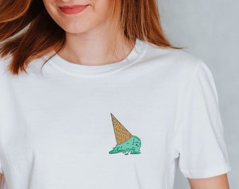 Spilled Ice Cream T Shirt, Icecream Shirt, Funny Icecream Shirt, Ice cream Graphic Tee, Ice Cream Shirts for adults, Pocket Size