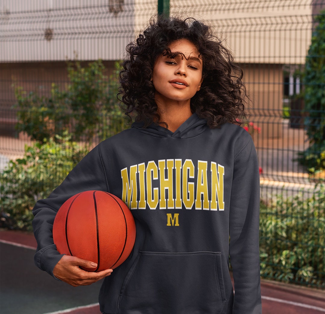 Vintage Michigan Hoodie, University of Michigan, Michigan Fan Pullover