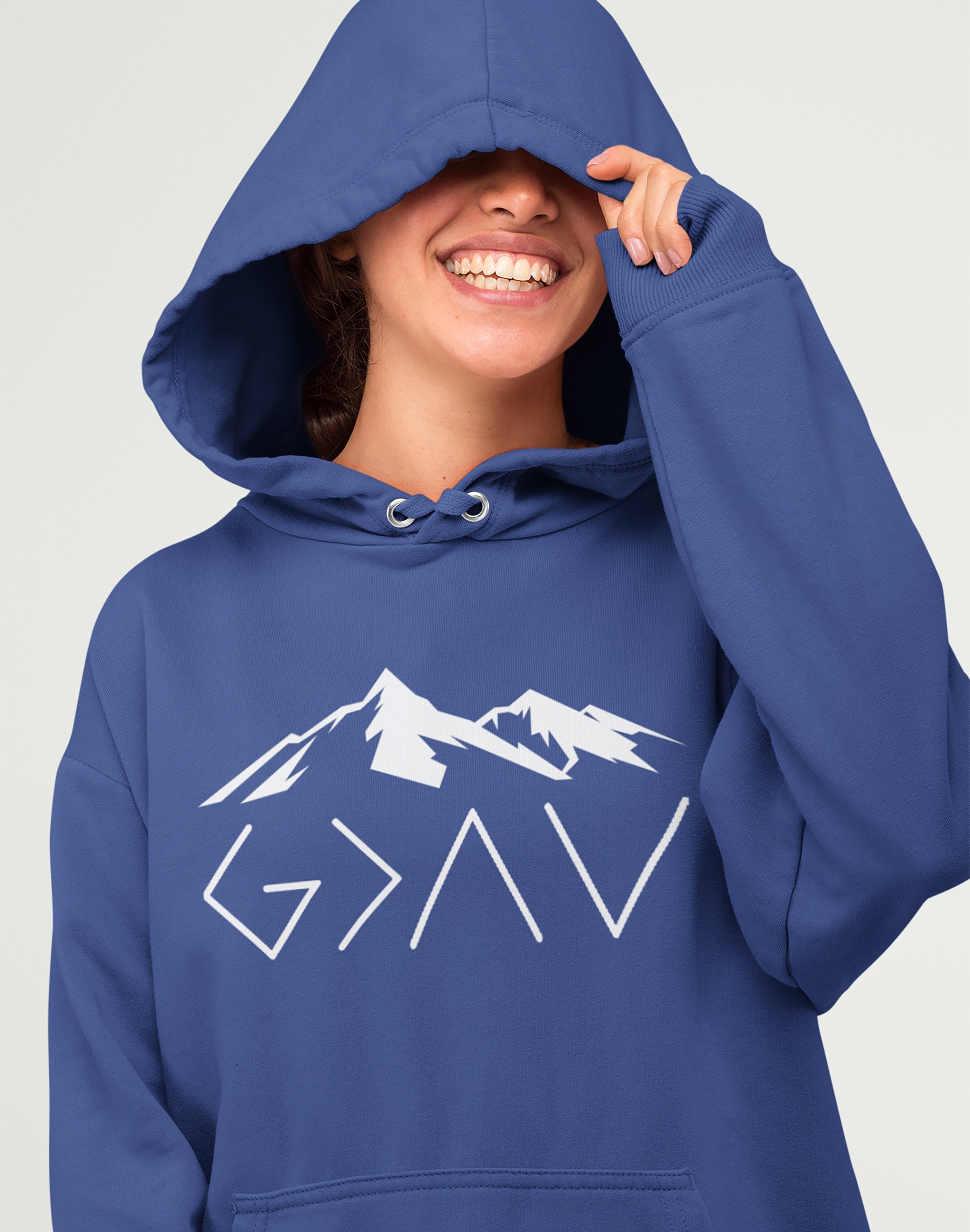 God is Higher Than Highs and Lows Hoodie Christian Hoodies
