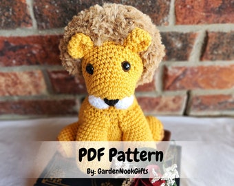 Haakpatroon leeuw amigurumi: beginner tot gemiddeld niveau (pdf-patroon)