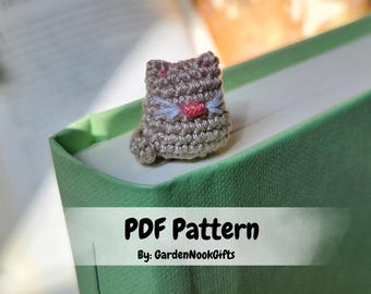 Crochet cat bookmark pattern, crochet cat, crochet pattern, cat pattern, crochet cat bookmark, crochet bookmark, bookmark, cat, Easter