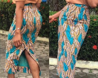 African Pencil Skirt - Etsy
