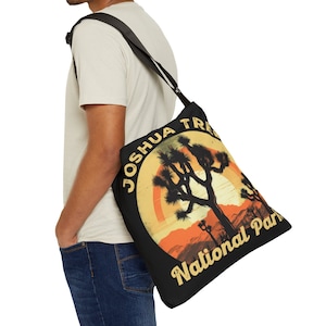 Joshua Tree National Park Tote Bag, Joshua Tree Souvenir Gift Bag, Nature Lover Adjustable Tote Bag Gift, Camping Tote Bag, Hiking Tote Bag