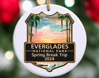 Custom Everglades National Park Ornament, Everglades Park Gift, Everglades Christmas Ornament, National Park Decor, Everglades Christmas Gif