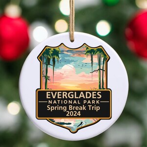 Custom Everglades National Park Ornament, Everglades Park Gift, Everglades Christmas Ornament, National Park Decor, Everglades Christmas Gif