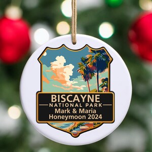 Custom Biscayne National Park Ornament, Biscayne National Park Gift, Custom Biscayne Christmas Ornament, Biscayne Christmas Gift