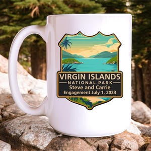 Virgin Islands National Park Coffee Mug, Custom Virgin Islands Family Trip Souvenir Gift, Personalized Vacation Keepsake Gift for Traveler