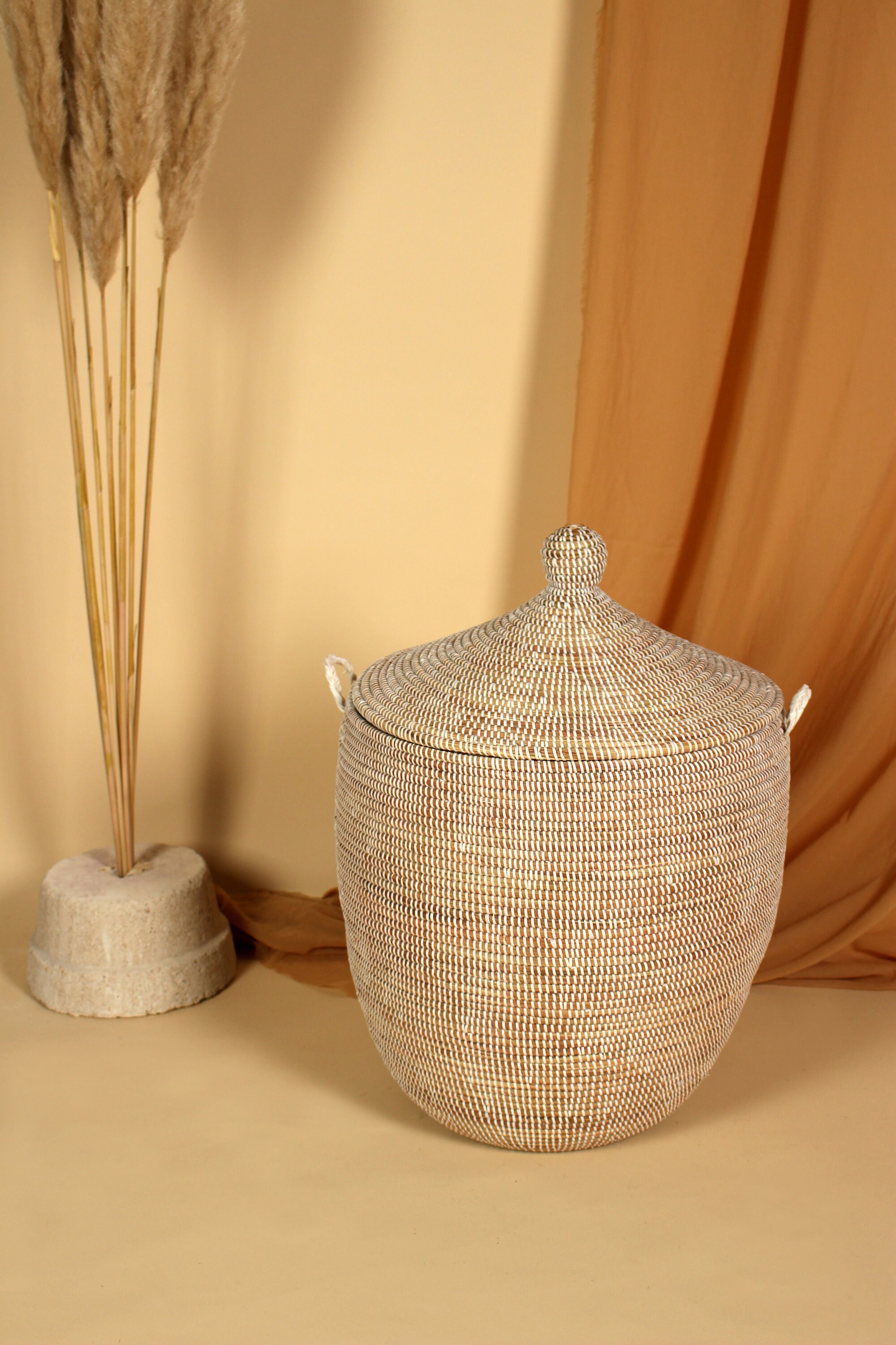 Corbeille en Osier Africaine Fait Main Mariama