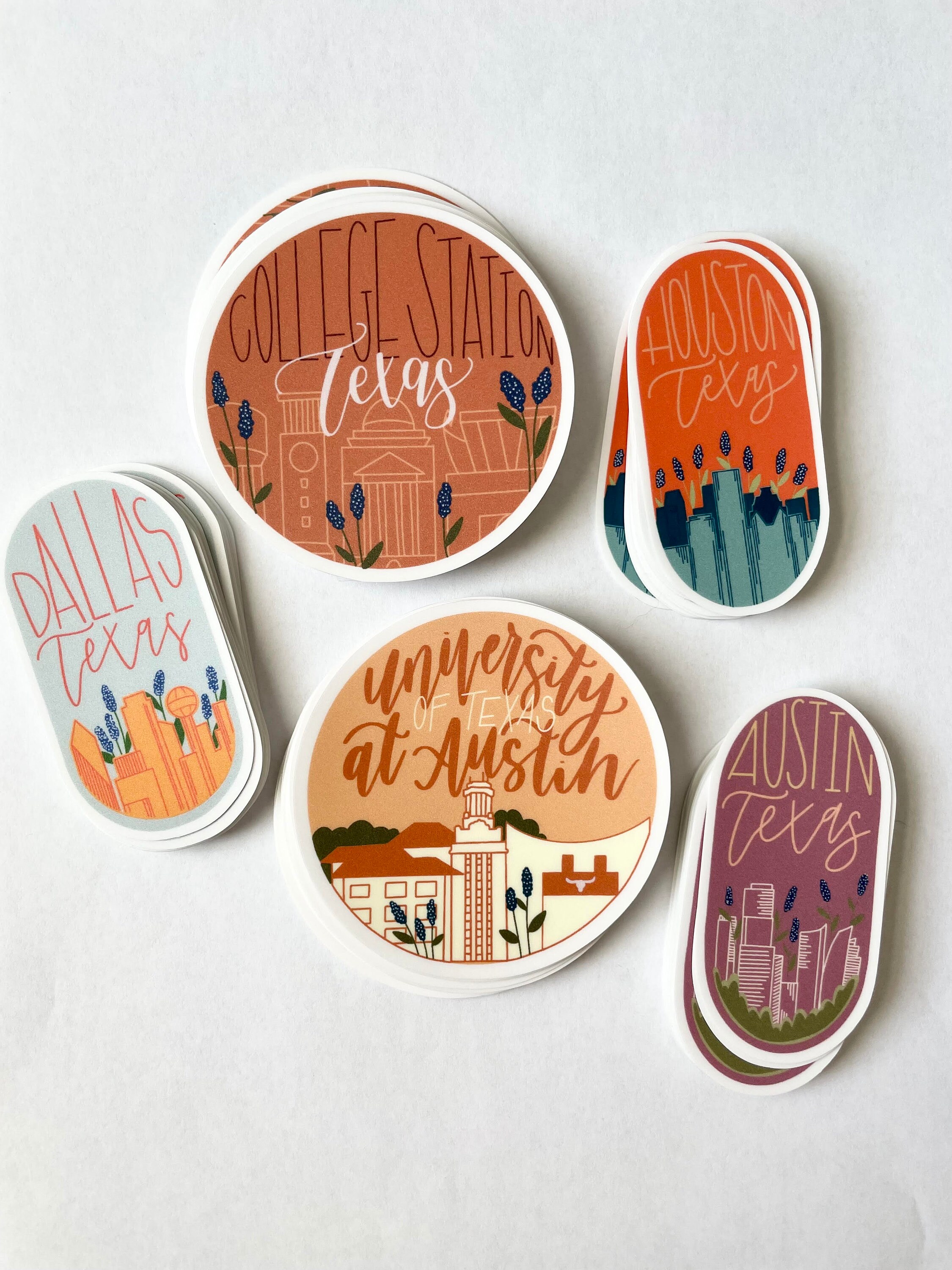 College Sticker Gift for College Student Texas A&m Sticker of College ...