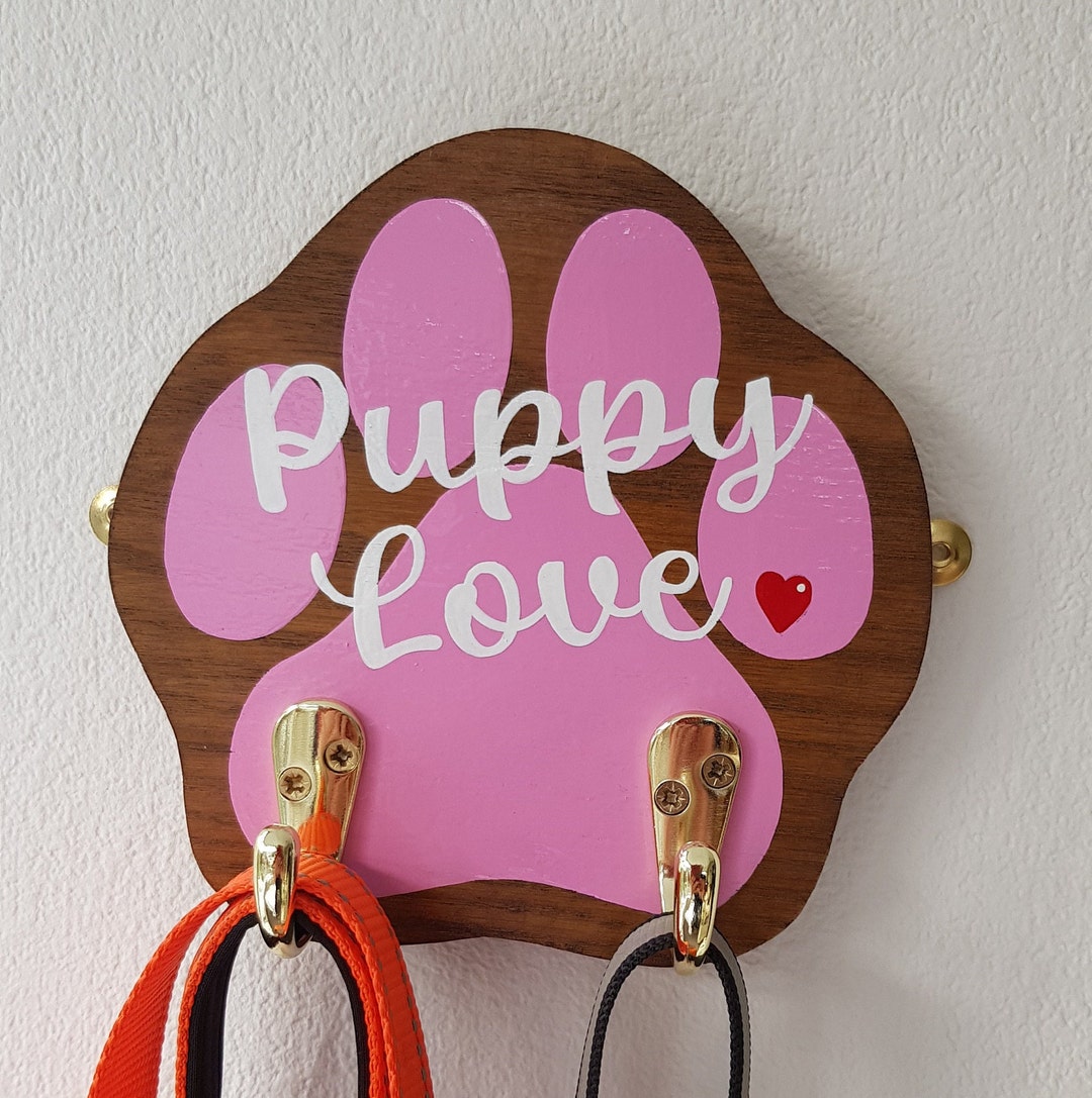 Personalised Dog Lead Holder for Wall Large Hooks Dog Etsy UK