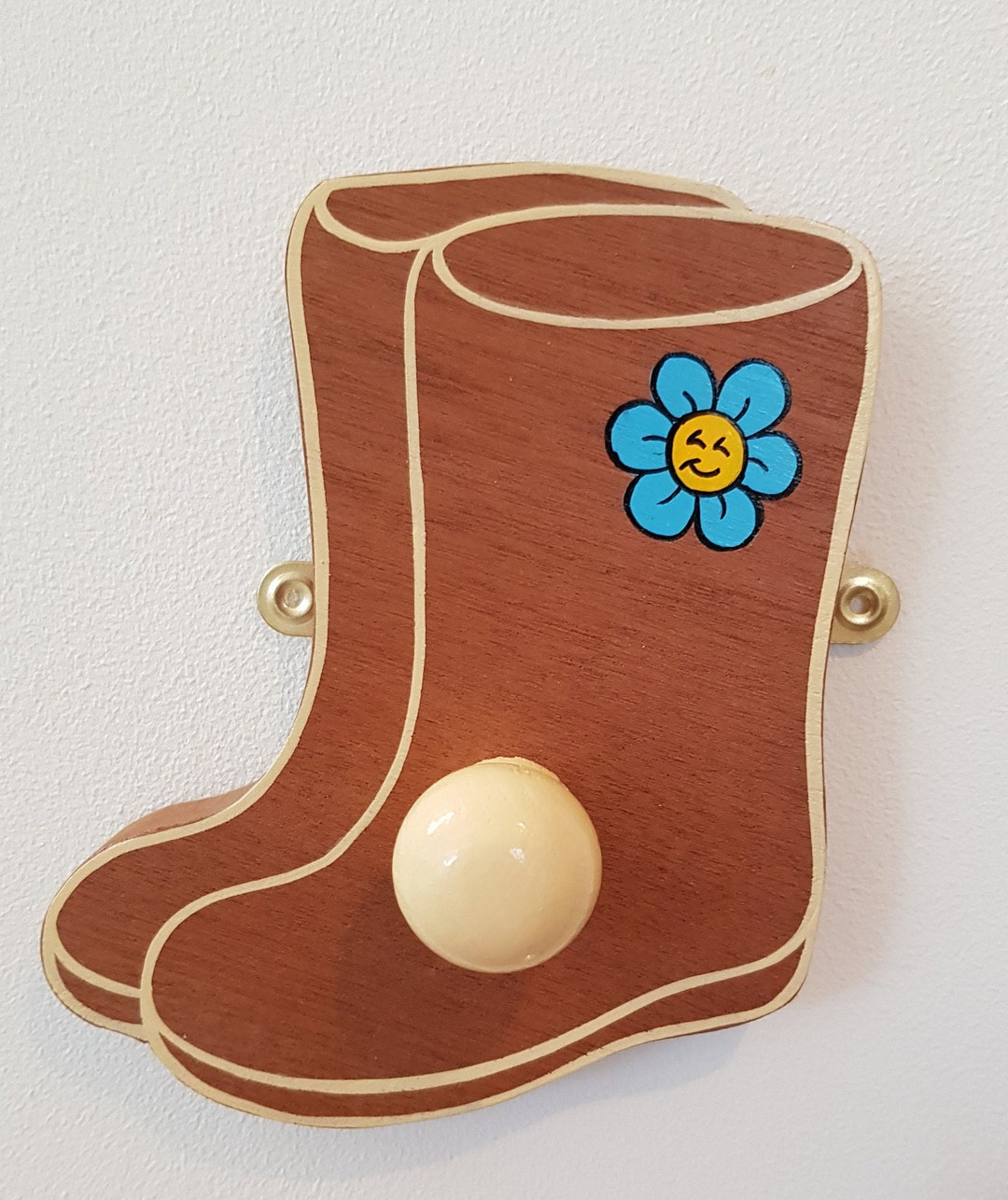 Single Coat Hook Welly Shaped Coat Hook Colourful Coat Hook Etsy UK