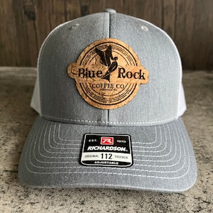 Custom Cork Patch TRUCKER Hats, Laser engraved logo on Cork patch hat for your business or personalized logo / Richardson 112 / Yupoong 6606