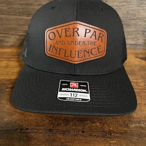 Over Par and Under the Influence Golf Hat, Richardson trucker or flat bill, 112, 168