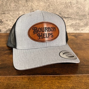 Bourbon Helps Hat - Bourbon Gift for men - Bourbon Gift Idea - Bourbon Leather Company