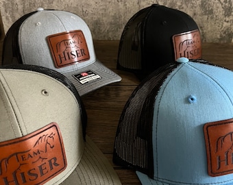 Custom Leather Patch Hat – Personalized Trucker Hat with Logo | Richardson 112 Branded Hats for Business & Gifts
