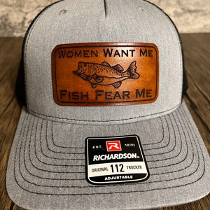 Women Want Me Fish Fear Me - Funny Fishing Hat - Dad / Husband Gift - Fisherman Gift - Fishing Gift - Bass Fishing
