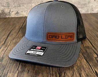 Papa Life Hat - Beste papa hoed - Papa lederen patch hoed - Vaderdagcadeau - Nieuwe papa cadeau - Papa verjaardagscadeau