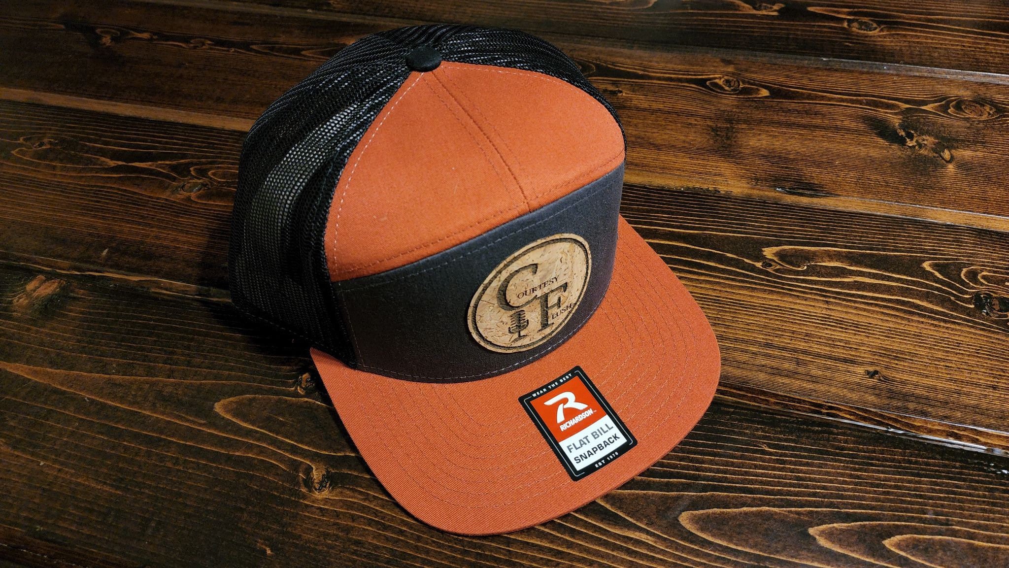 CREATE YOUR OWN LEATHER PATCH RICHARDSON 168 7 PANEL SNAPBACK HAT – AG  Outfitters NC