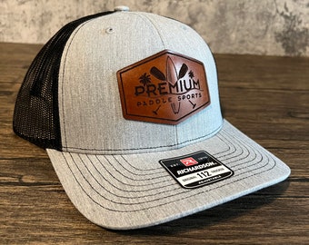 Custom Leather Patch Trucker Hat: Richardson 112 or Yupoong 6606