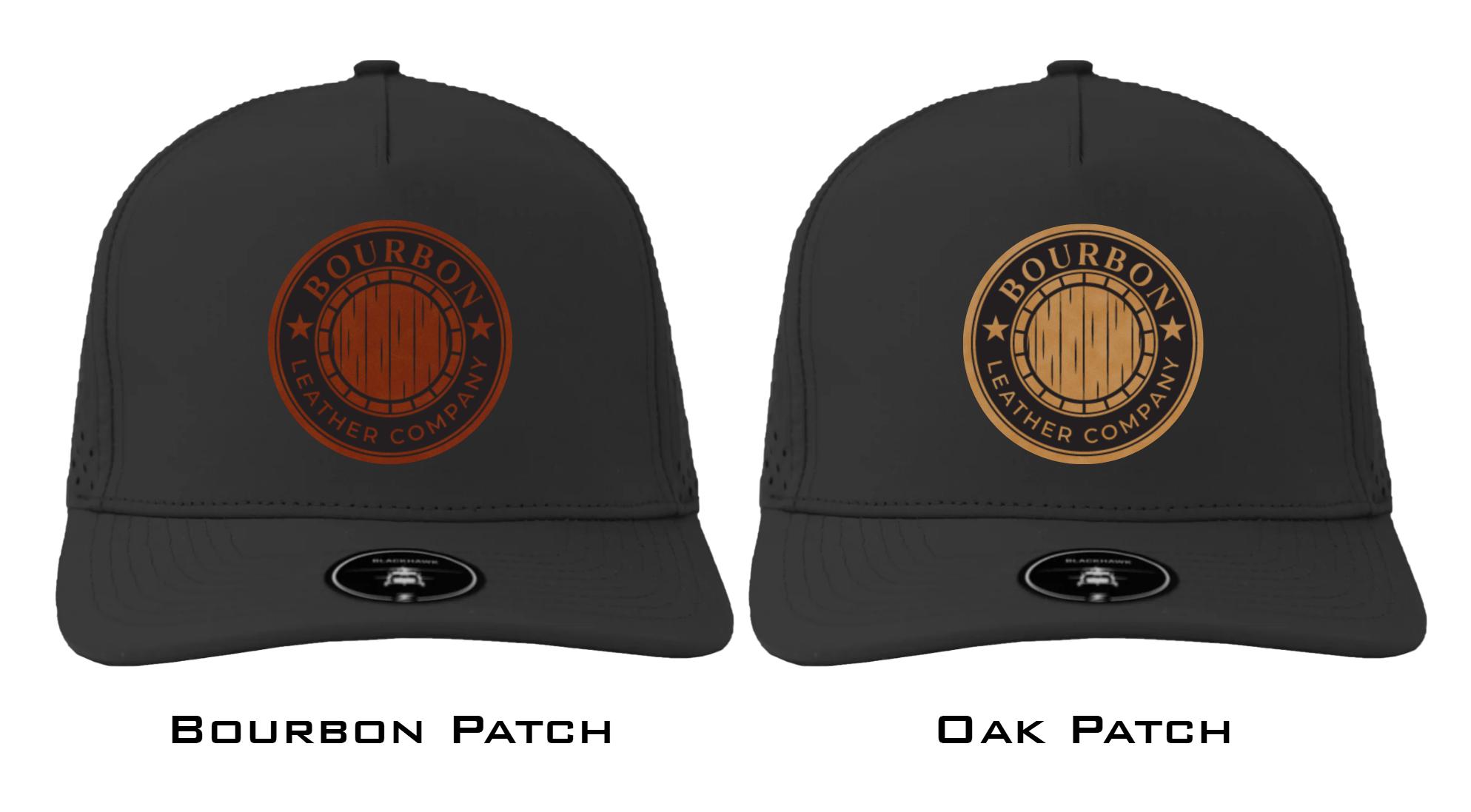 XL Leather Patch Hat – Zapped Blackhawk XL | Laser Engraved Real