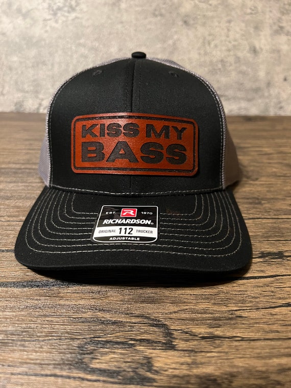 Kiss My Bass Funny Fishing Hat Dad / Husband Gift Fisherman Gift