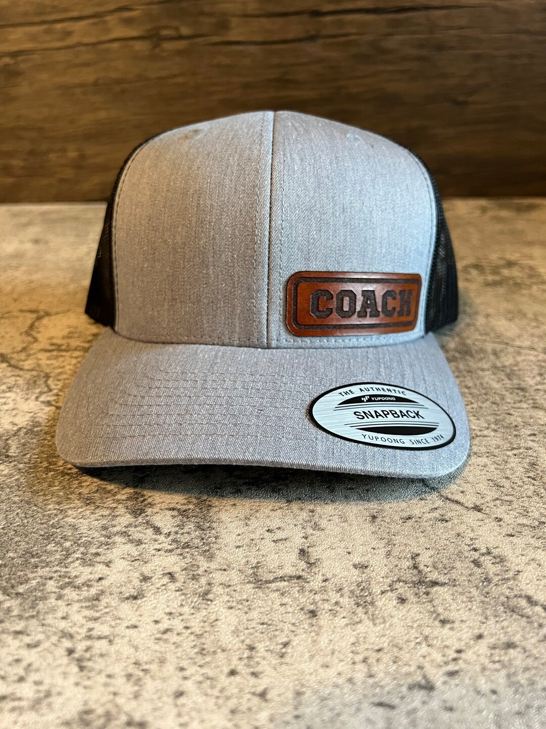 Coach Hat Custom Leather Patch Hat Coach Gift Sports Hat Baseball Hat