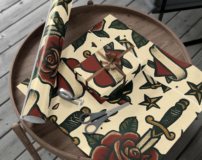 Vintage Floral Gift Wrap Papers, Eco-Friendly Wrapping, Birthday, Wedding, Holiday, Crafting Supplies, Sustainable Gift Wrapping