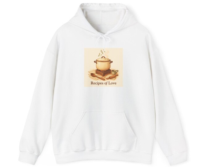 Recipes of Love pot illustration Hoodie | Cozy cooking graphic