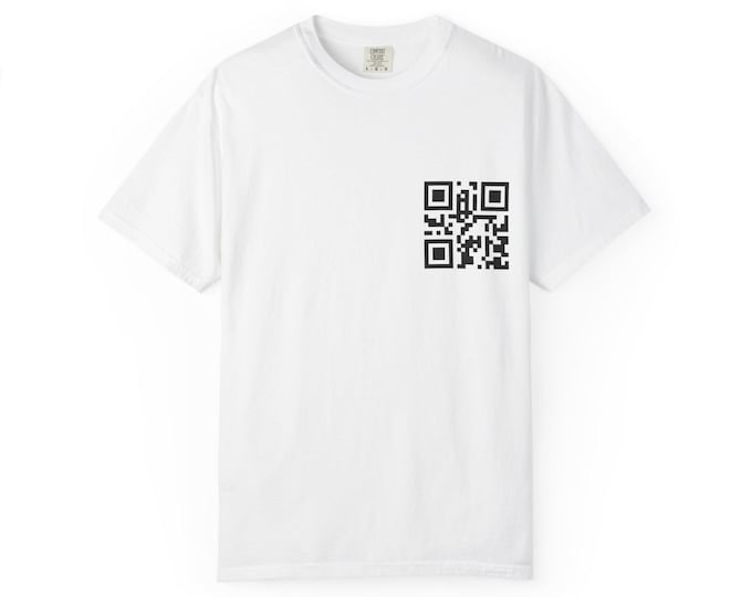 Funny QR Code T-Shirt: Cheeky Humor, Unisex Graphic Tee