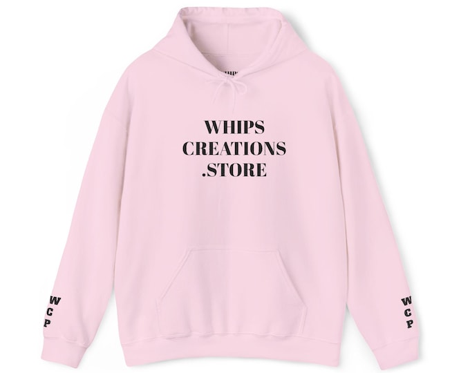 Custom Embroidered Hoodie: WHIPS Design, Unisex Heavy Blend Pullover